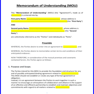 Memorandum of Understanding (1)