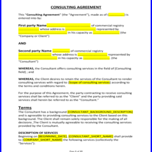 consulting agreement (1)